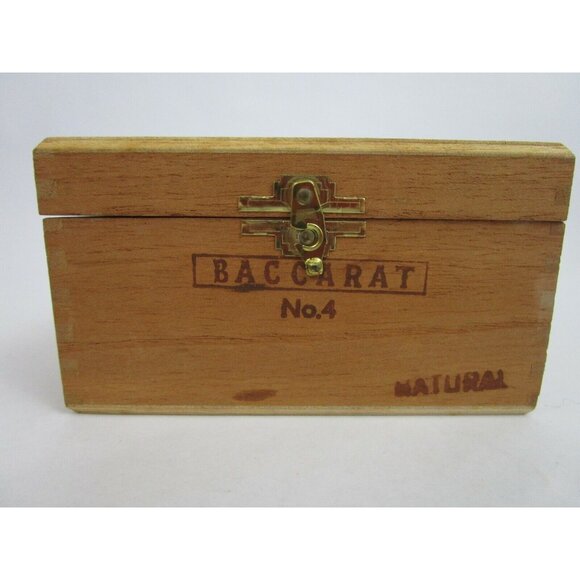 Vintage Wood Baccarat Dolce Far Niente 1871 Cigar Box Imported Honduras - Empty - Picture 4 of 9